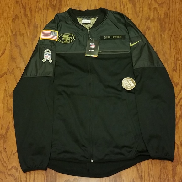 san francisco 49ers salute to service bomber jacket